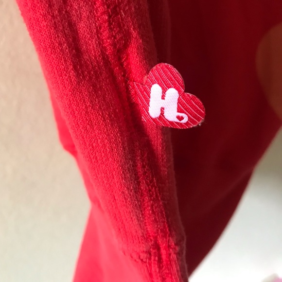 Harajuku Lovers Red Hoodie Top - Picture 6 of 7